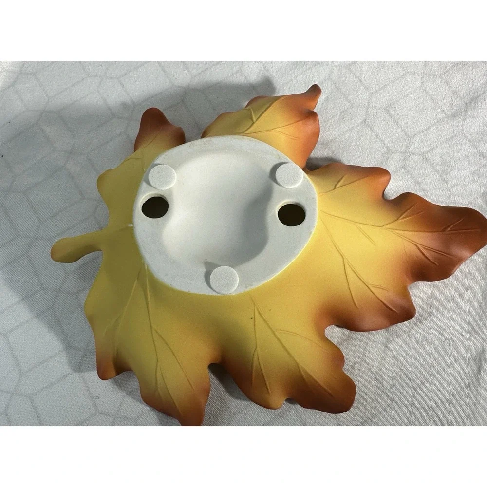 🍁 Partylite Whispering Maple Leaf Tealight‎ Holders (Set of 3)